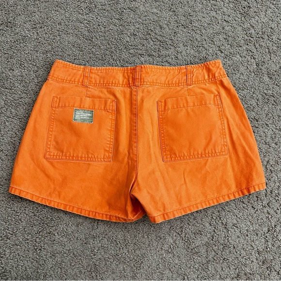 Polo Jeans Co Ralph Lauren Orange Short Womens 6 - Picture 8 of 10